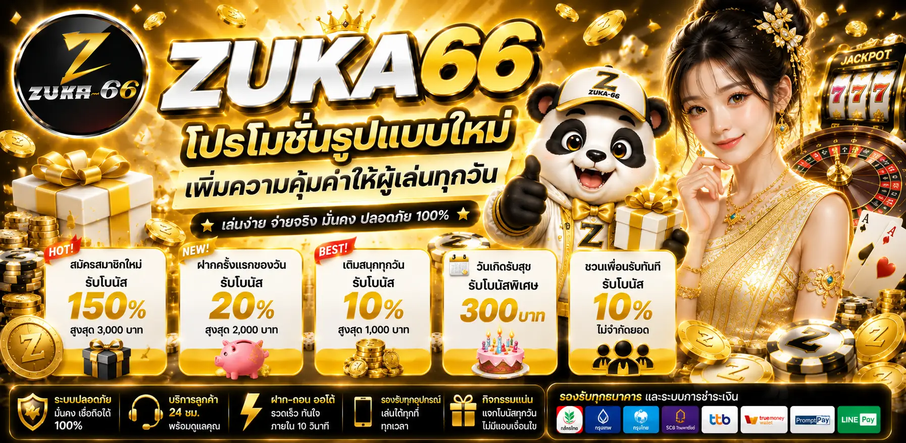 zuka66 ทดลองเล่นสล็อตก่อนเริ่มใช้งานจริง